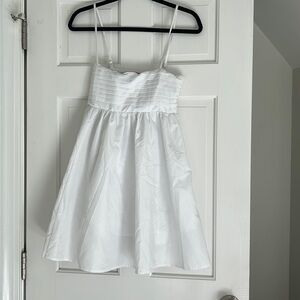 White babydoll dress size xs